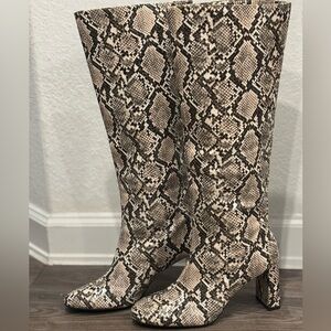 Snakeskin ZARA High Heel Boots.